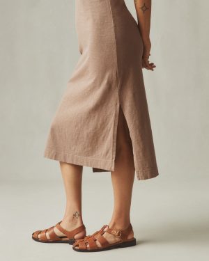 Women’s Premium Slub Tank Dress – Pine Bark