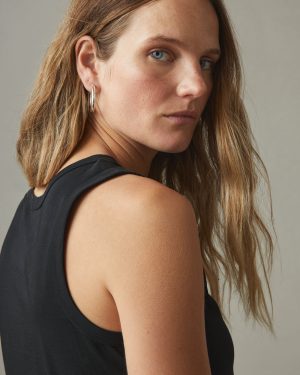 Women’s Classic Cotton Muscle Tank – Black