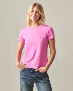 Women’s Classic Cotton Crew Tee – Fiji Flower