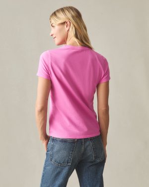 Women’s Classic Cotton Crew Tee – Fiji Flower