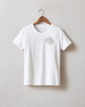 Women’s Classic Cotton Crew Tee Mike Rowe – White