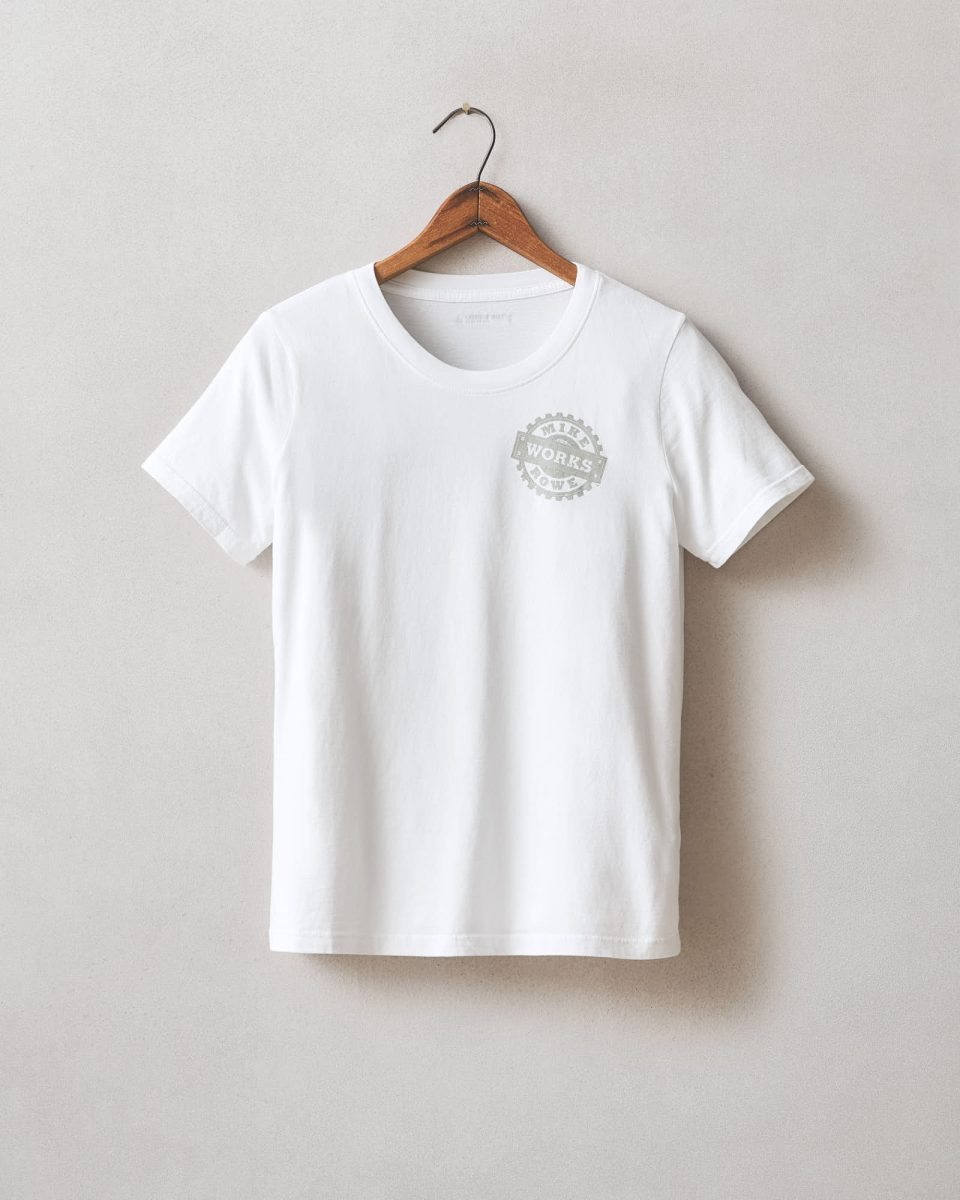 Women's Classic Cotton Crew Tee Mike Rowe - White