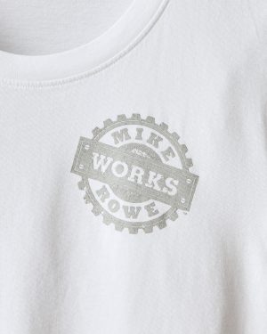 Women’s Classic Cotton Crew Tee Mike Rowe – White