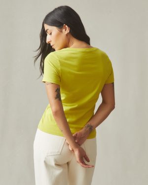 Women’s Classic Cotton V-Neck Tee – Snake Eye