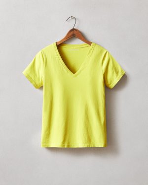 Women’s Classic Cotton V-Neck Tee – Snake Eye