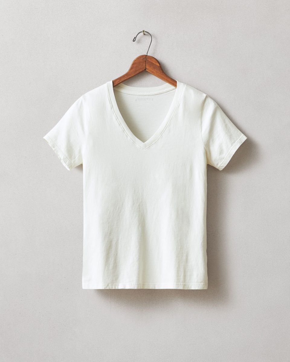 Women's Classic Cotton V-Neck Tee - Turtledove