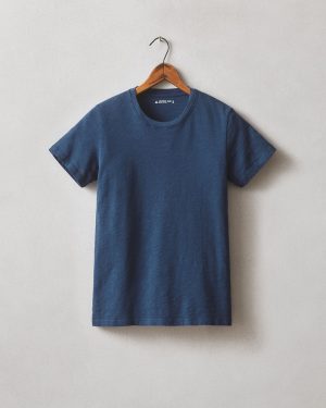 Women’s Premium Slub Crew Tee – Marine Navy