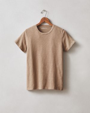Women’s Premium Slub Crew Tee – Pine Bark