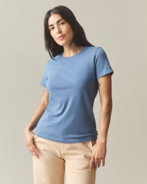 Women’s Premium Slub Crew Tee – Quiet Harbor