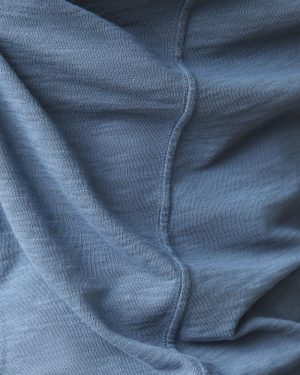 Women’s Premium Slub Long Sleeve Crew Tee – Denim