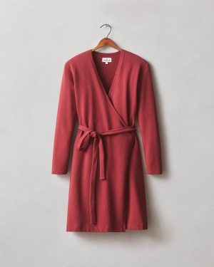 Women’s Wrap Dress – Tibetan Red