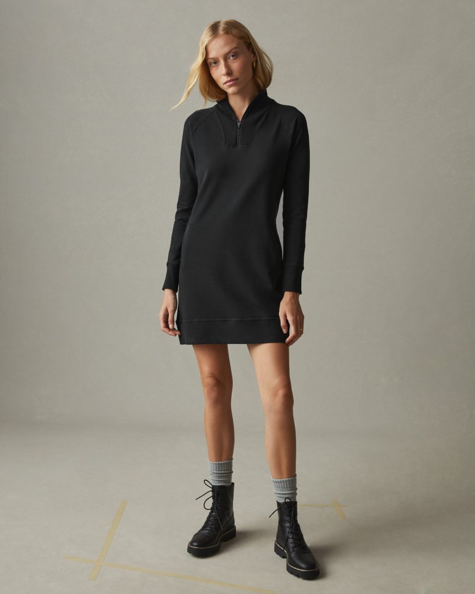 Women's Moto Dress - Black