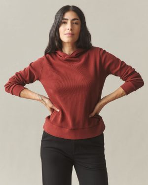 Women’s Thermal Pullover – Russet Brown