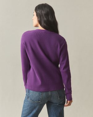 Women’s Thermal Henley – Imperial Purple