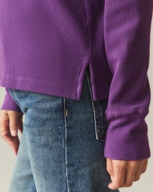 Women’s Thermal Henley – Imperial Purple