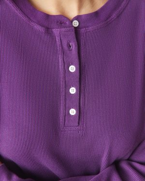 Women’s Thermal Henley – Imperial Purple