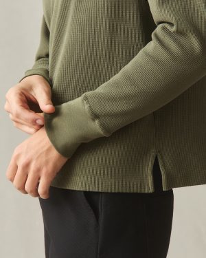 Women’s Thermal Henley – Olive