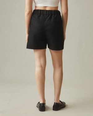 Women’s Linen Short – Meteorite