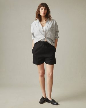 Women’s Linen Short – Meteorite