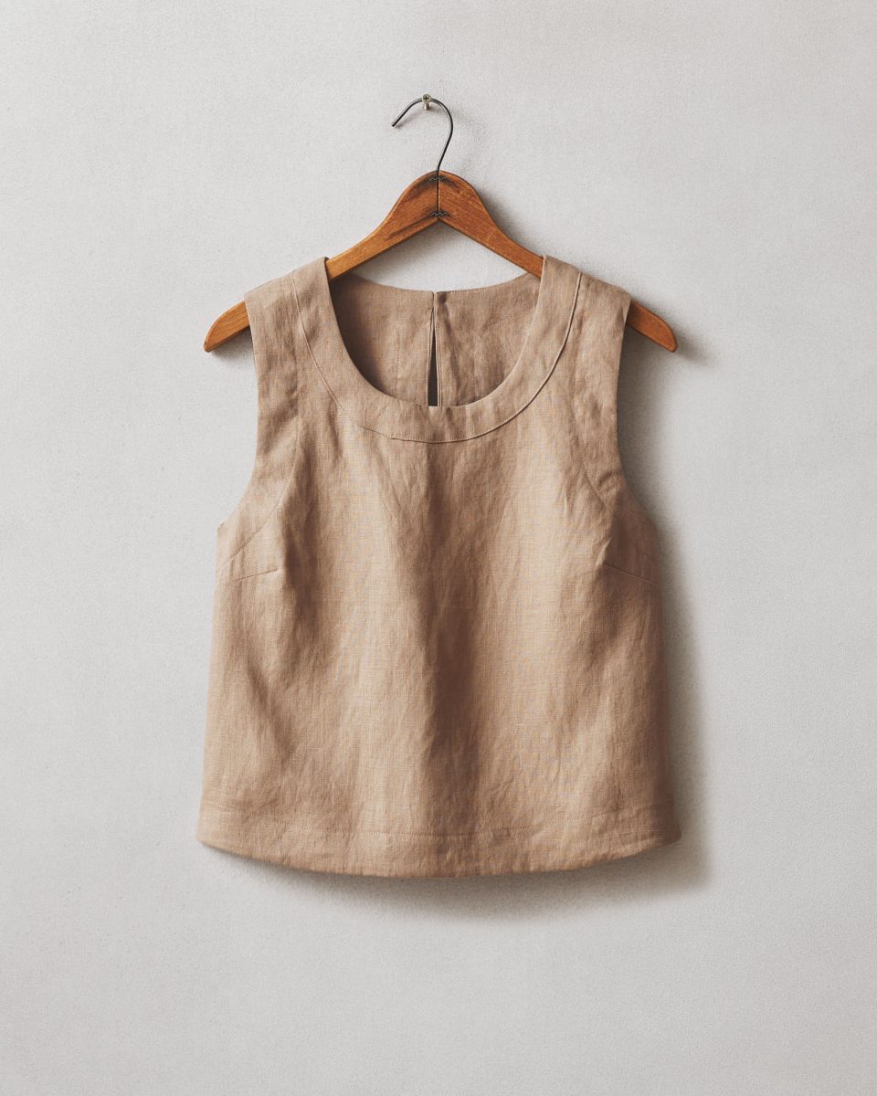 Women's Linen Tank - Pine Bark