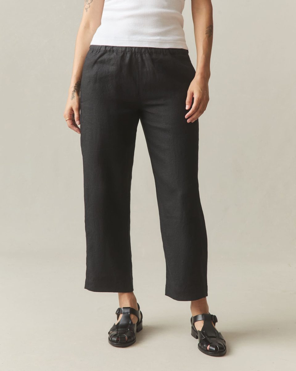 Women's Linen Pant - Meteorite
