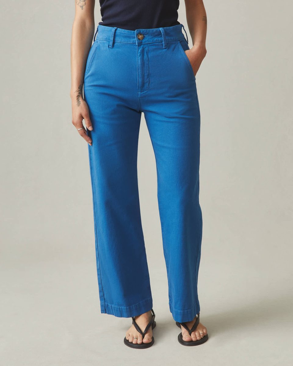 Women's Wide Leg Pant - Blue Sail