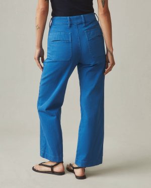 Women’s Wide Leg Pant – Blue Sail