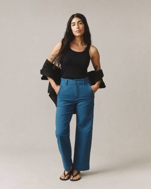Women’s Wide Leg Pant – Blue Sail