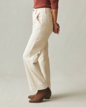 Women’s Wide Leg Pant – Creme Brulee