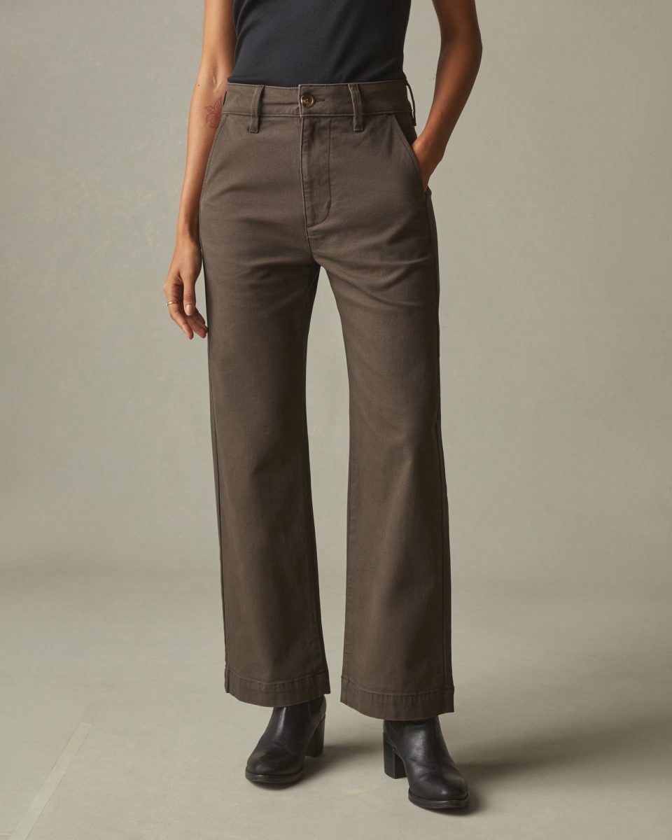 Women's Wide Leg Pant - Dark Coffee