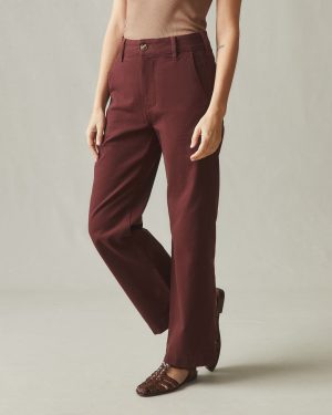 Women’s Wide Leg Pant – Rum Raisin