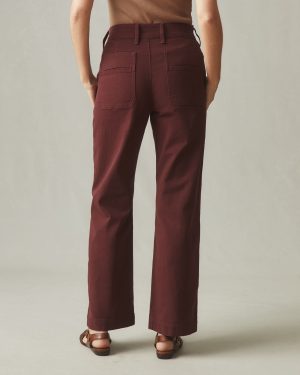Women’s Wide Leg Pant – Rum Raisin